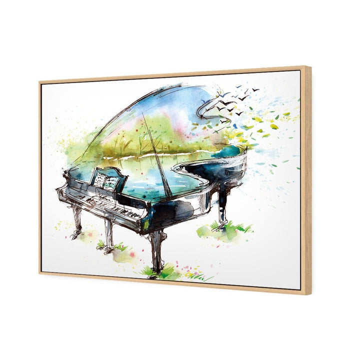 Watercolour Piano Wall Art