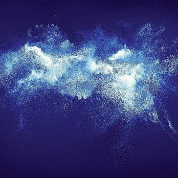 Powder Cloud, Blue (Square) Wall Art