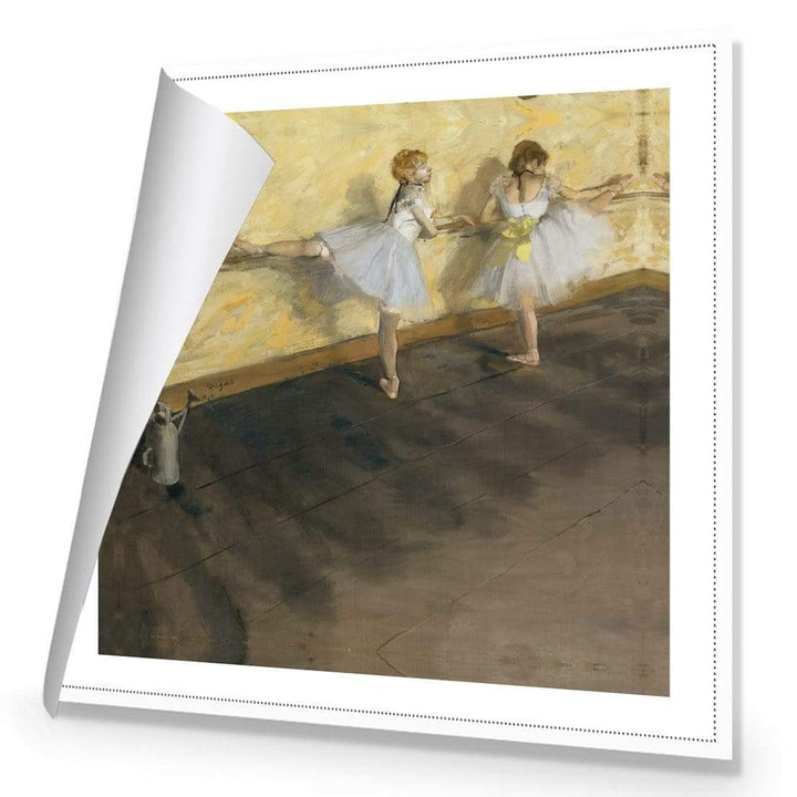 Dancers Practicing at the Barre By Edgar Degas Wall Art