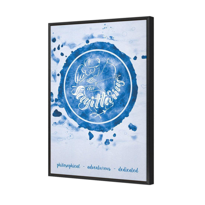 Sagittarius Zodiac Watercolour, Blue Wall Art
