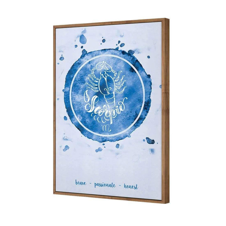 Scorpio Zodiac Watercolour, Blue Wall Art